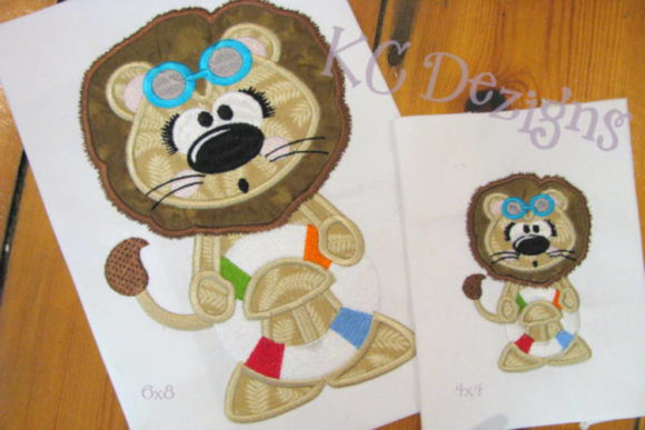 Beach Lion 01 Applique Design Review for Business