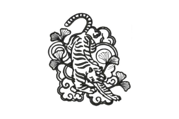 Japanese Style Tattoo: A Holiday Embroidery Design Worth Stitching