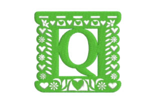 Papel Picado Alphabet Q: Sweatshirt Embroidery Review