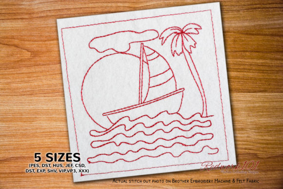 Saiboat in the Sea: A Designer’s Review for Personalized Gift Embroidery