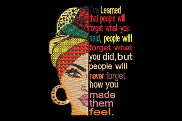 Woman Face and a Wise Quote: A Seasonal Embroidery Review